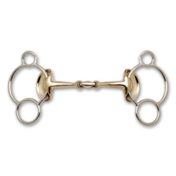 Golden Wings 3-Ring Gag Bit
