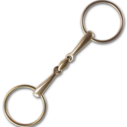 Stübben Steeltec Golden Ring Loose Ring Snaffle