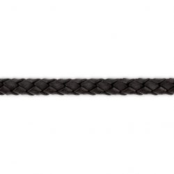 Braided Leather Straight Bling