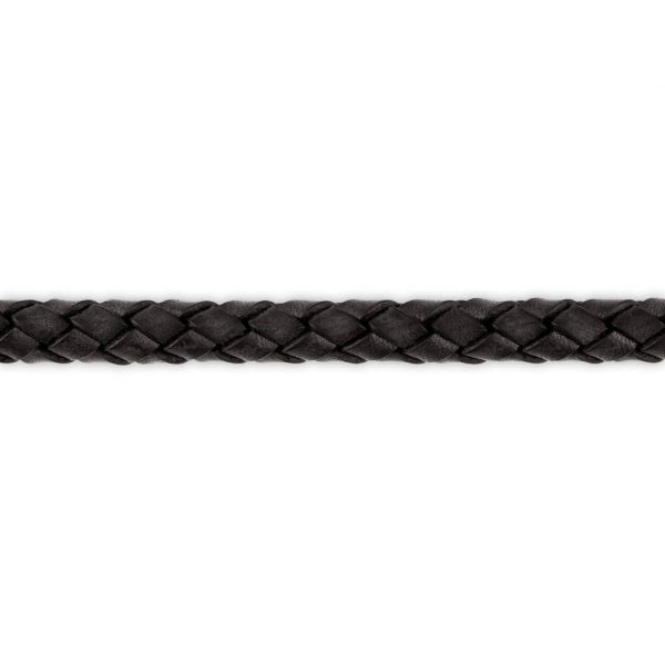 Braided Leather Straight Bling