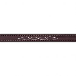 Fancy Stitched Straight Leather Bling