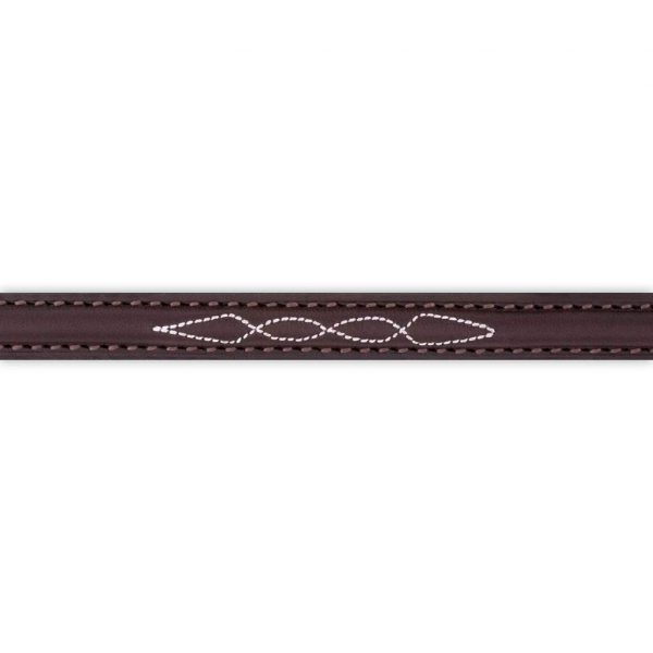 Fancy Stitched Straight Leather Bling
